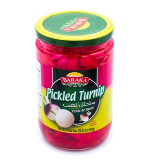 Turnip Sliced  Pickles "BARAKA" 660 g * 12